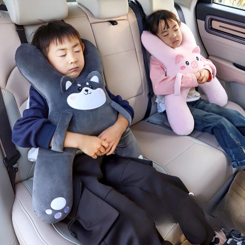 Auto Safety Kids Neck Pillow Cartoon Animals