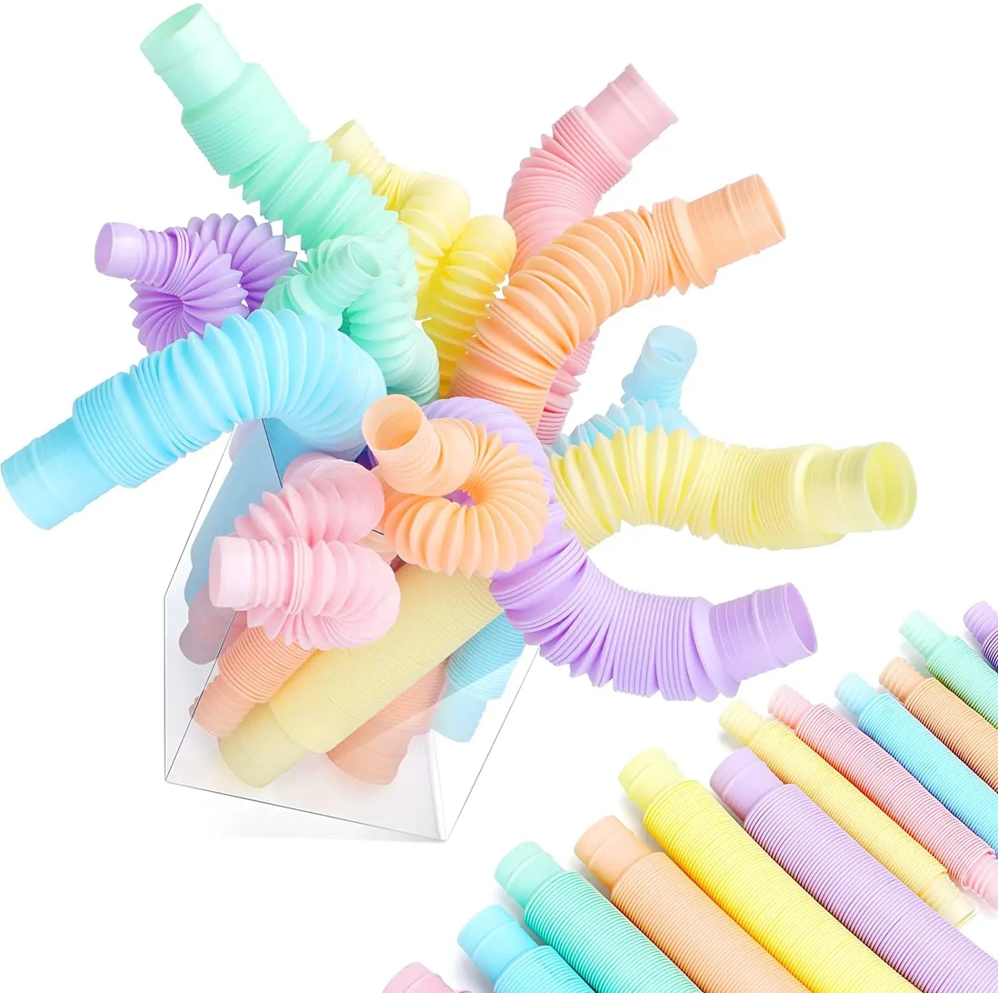 Mini Pop Tube Sensory Toys 4pc Set