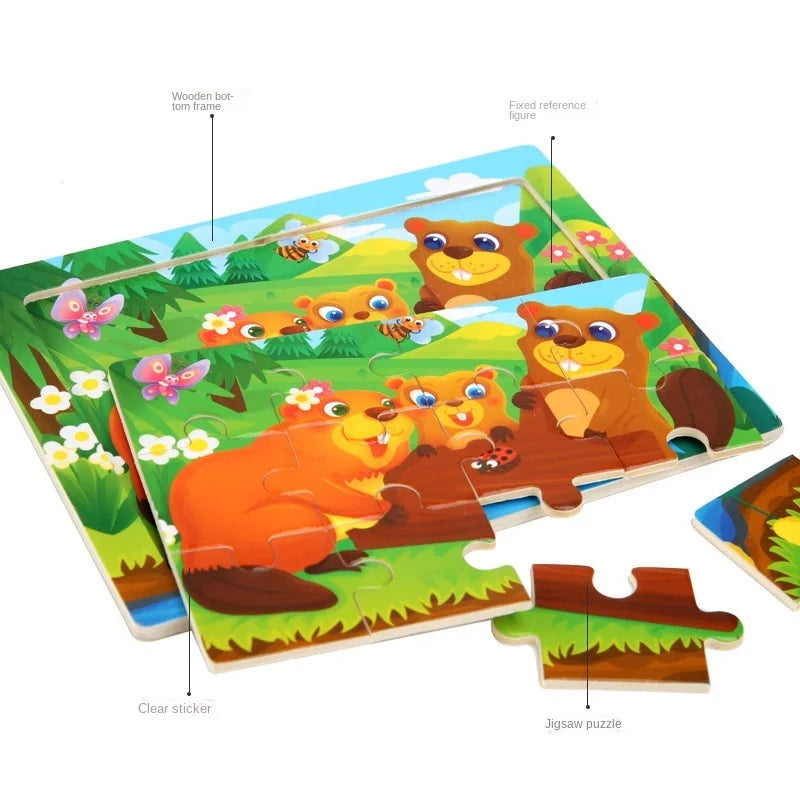 12piece Wooden Jigsaw Puzzle