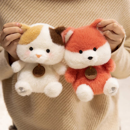 Cute Sitting Red Panda, Fox, Sloth, Cat, Stuffed Animal