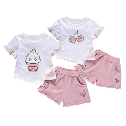 2 Piece Cherry/Cupcake Outfit