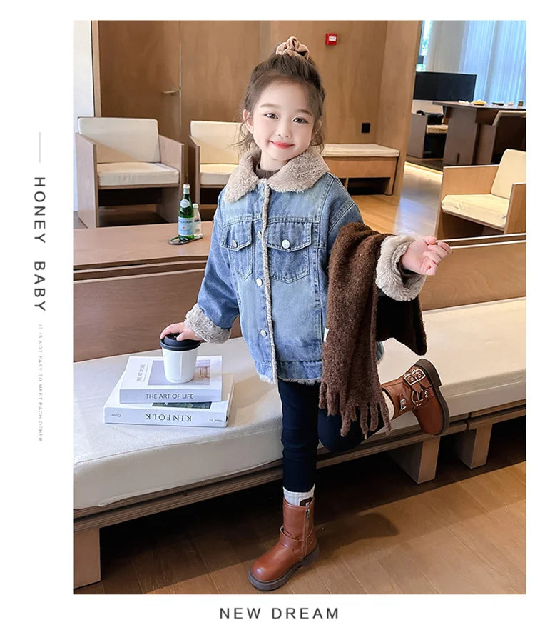 Fur Lined Winter Demin Jacket