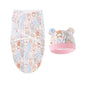 Baby Blanket & Hat Set Cartoon Printed
