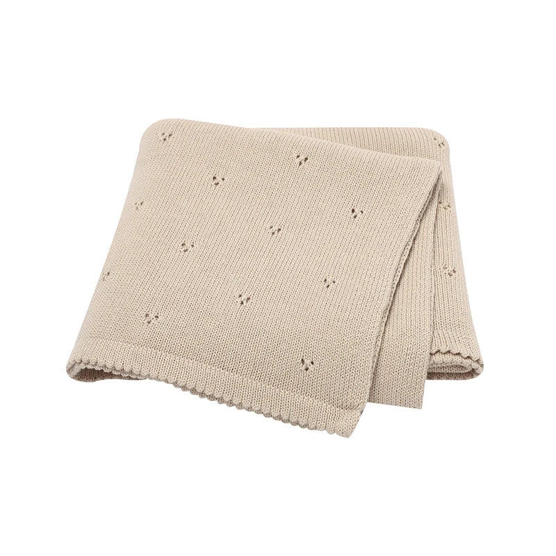 Cotton Knit Baby Blanket