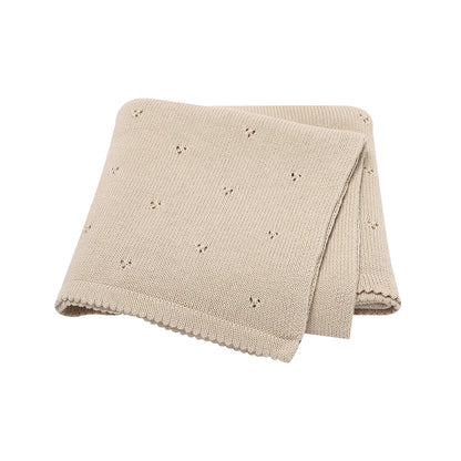 Cotton Knit Baby Blanket