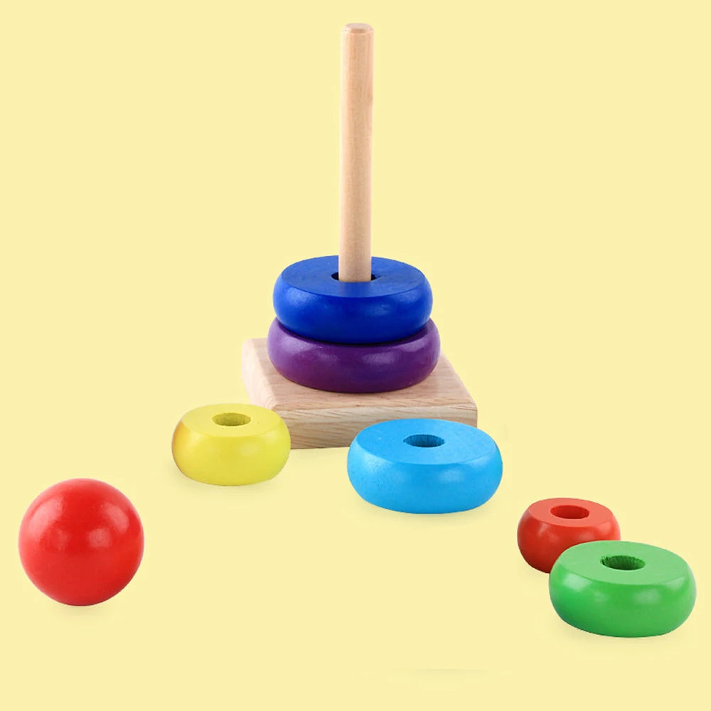 Baby Wooden Stacking Ring Toy