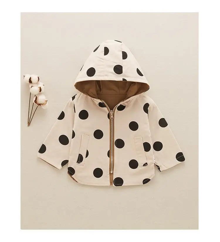 Polka Dot Double-sided Jacket