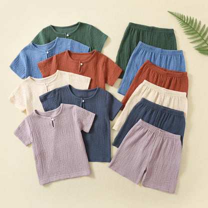Short Sleeve with Shorts Pajama Set