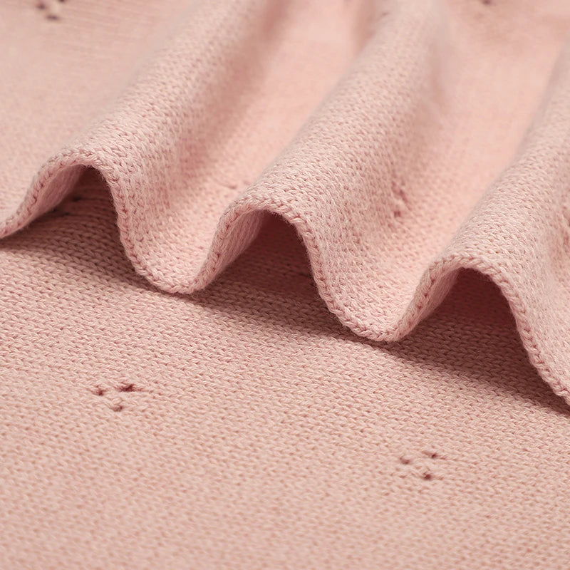 Cotton Knit Baby Blanket