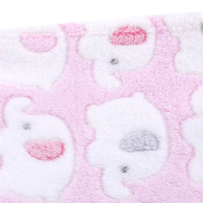 Cartoon Baby Blanket Cute Elephant