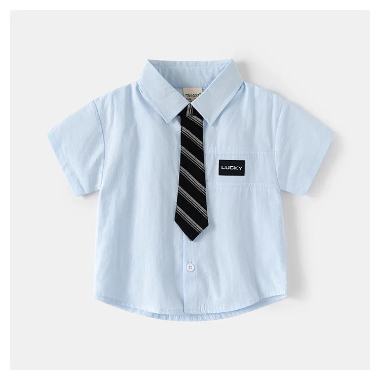 Fashion Boys Shirt with Tie