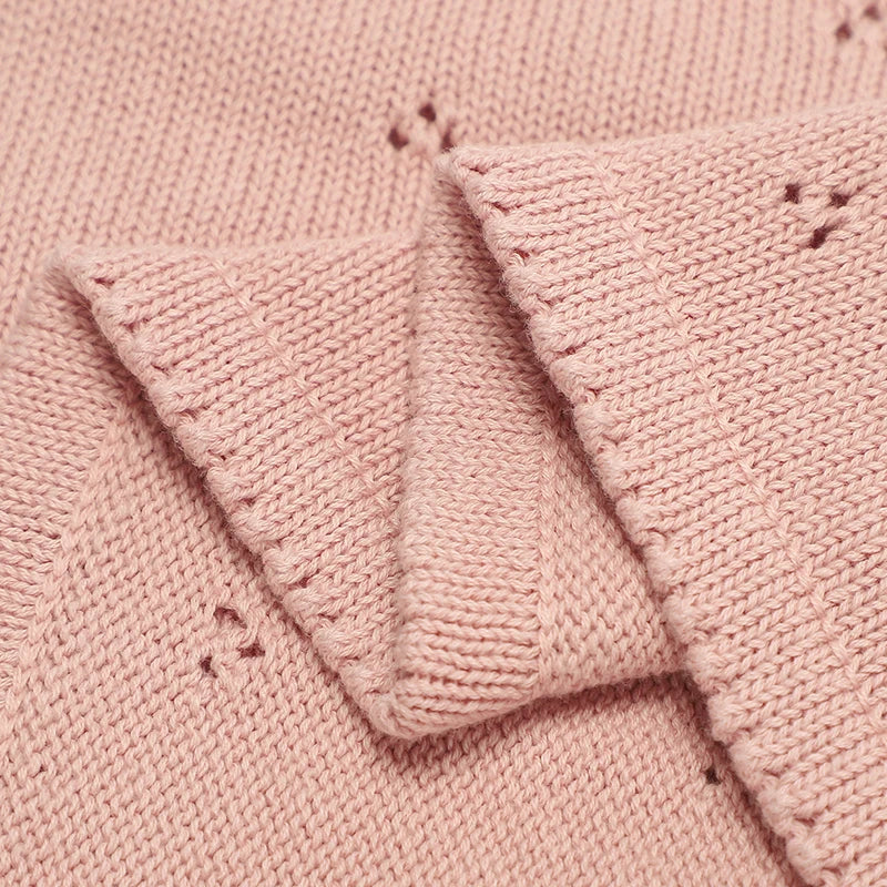 Cotton Knit Baby Blanket