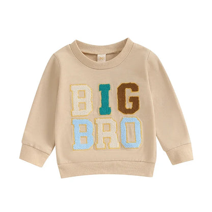 Boy Crewneck Letter Print Sweatshirt