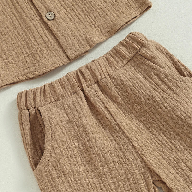 Linen Button Down Shirt and Pants