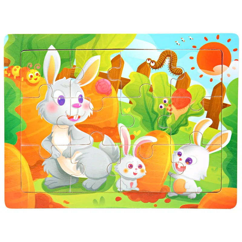 12piece Wooden Jigsaw Puzzle