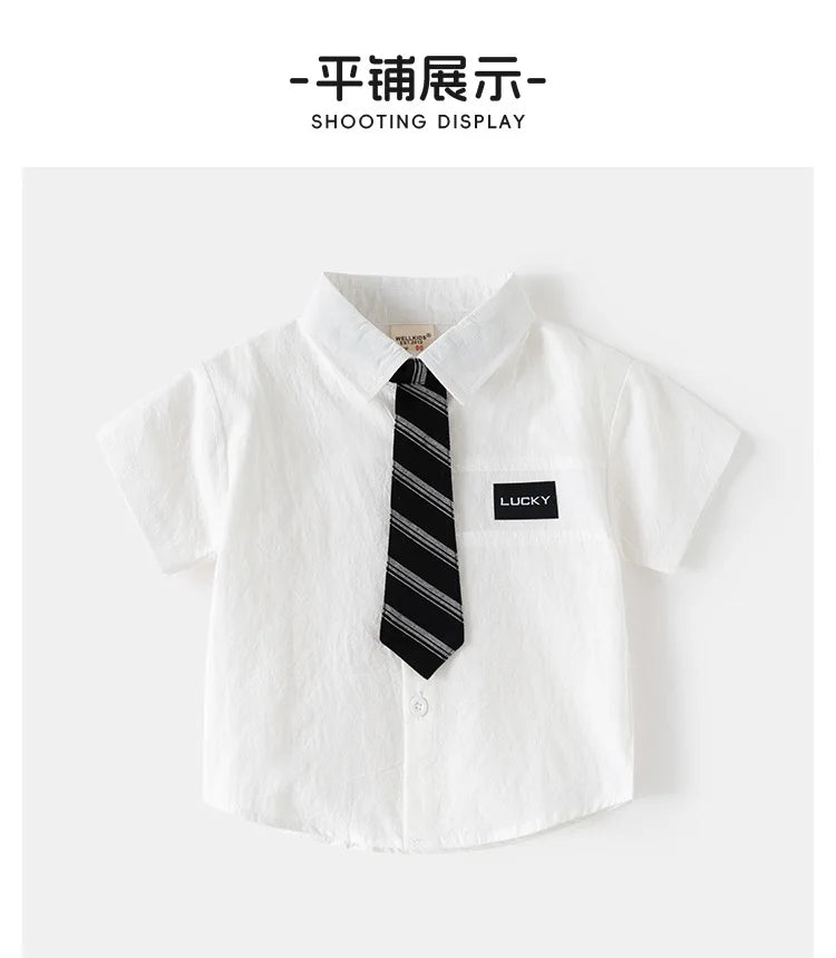 Fashion Boys Shirt with Tie