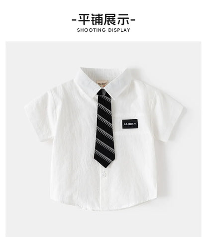Fashion Boys Shirt with Tie