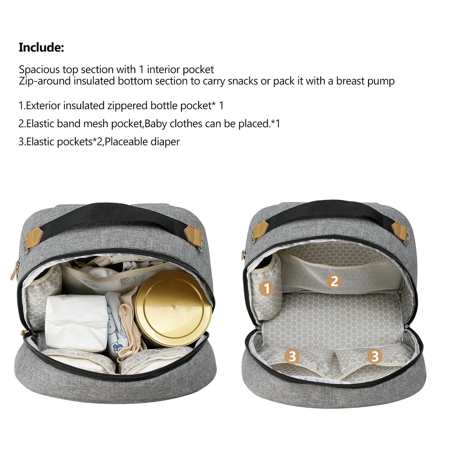 Baby Bag Backpack Modern