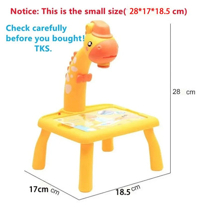 Children LED Projector Drawing Table
