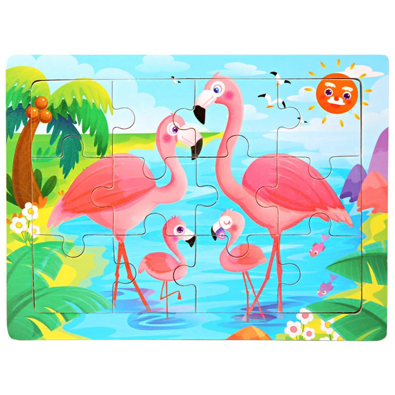 12piece Wooden Jigsaw Puzzle