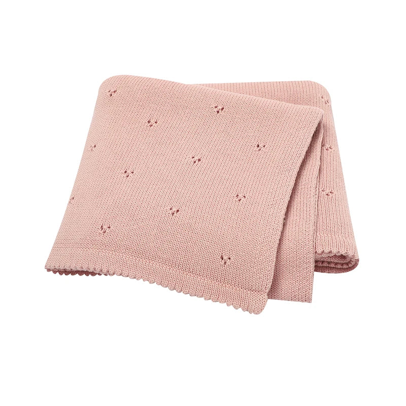 Cotton Knit Baby Blanket