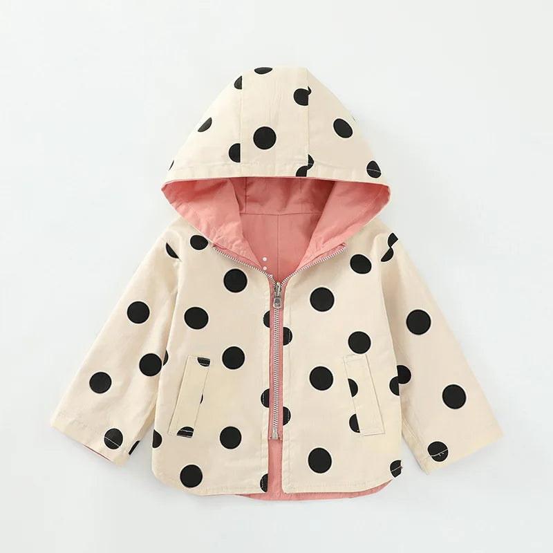 Polka Dot Double-sided Jacket