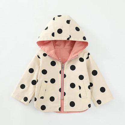 Polka Dot Double-sided Jacket