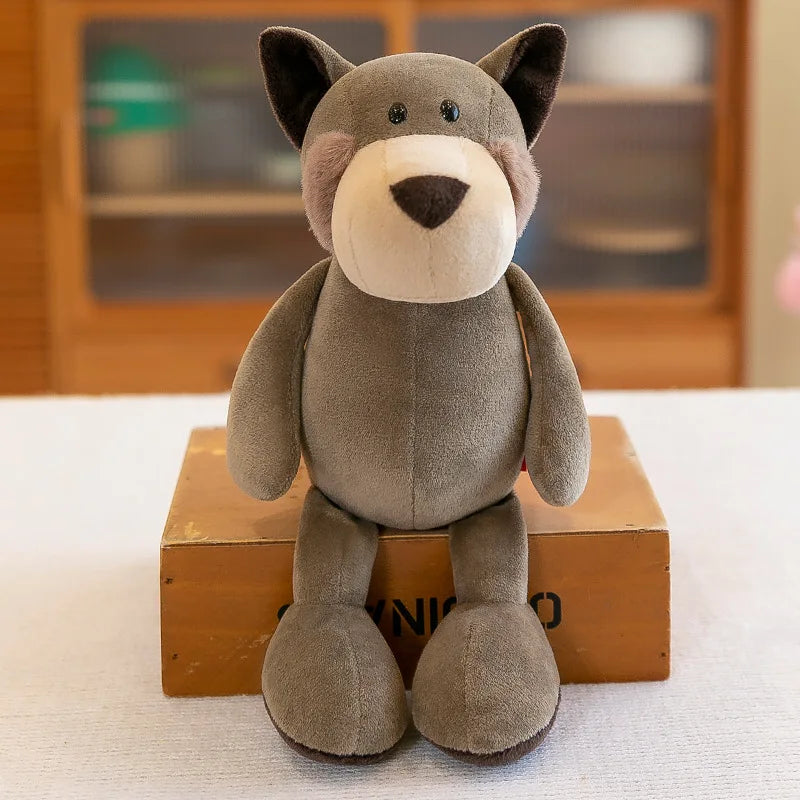 Stuffed Plush Animals Lion, Elephant, Tiger, Dog, Fox, Monkey, Deer