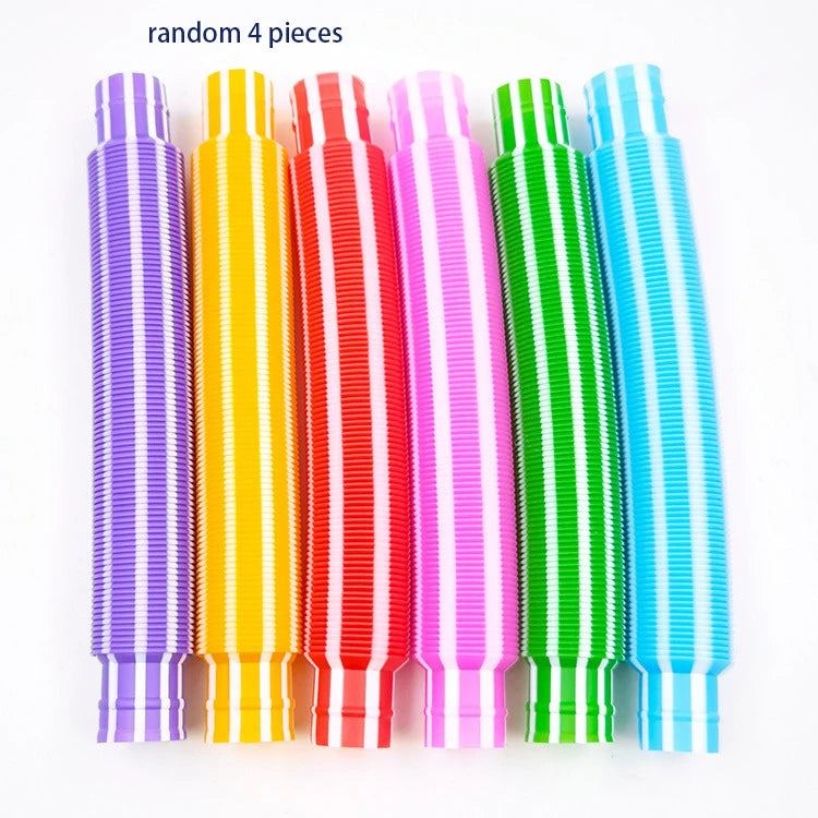 Mini Pop Tube Sensory Toys 4pc Set