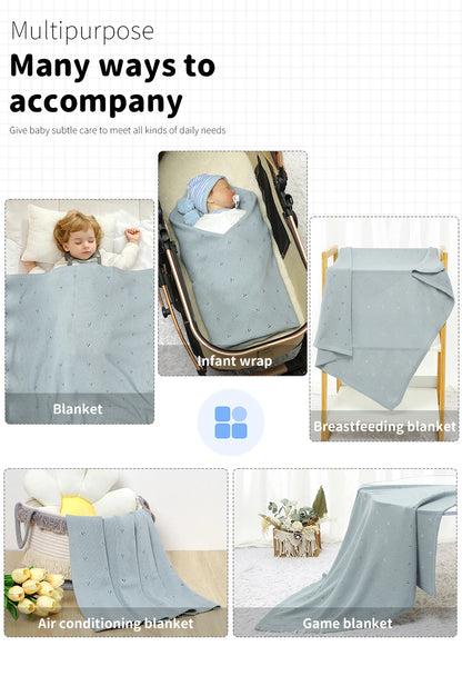 Cotton Knit Baby Blanket