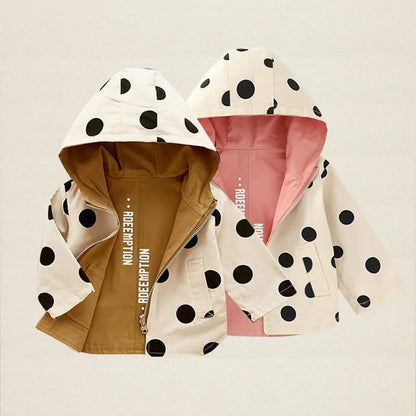 Polka Dot Double-sided Jacket