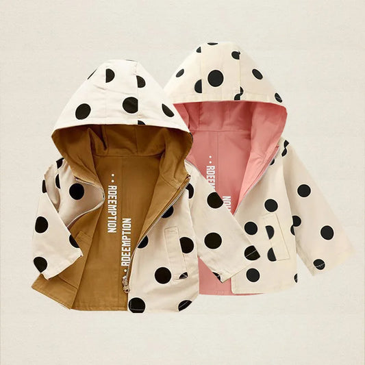 Polka Dot Double-sided Jacket