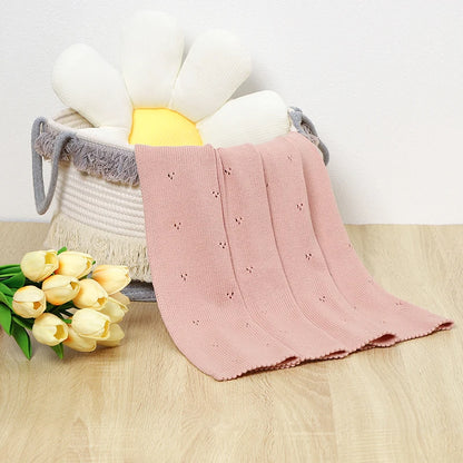 Cotton Knit Baby Blanket