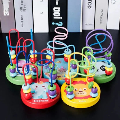 Colorful Wooden Roller Coaster Toy