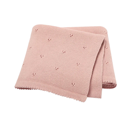 Cotton Knit Baby Blanket
