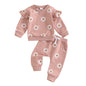 Floral Print Sweatshirt/Sweatpant Set