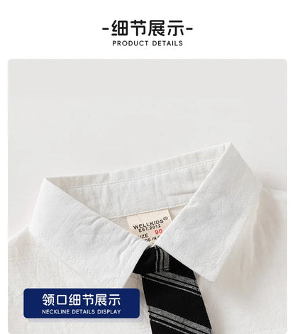Fashion Boys Shirt with Tie