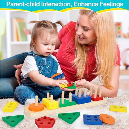 Baby Wooden Stacking Ring Toy