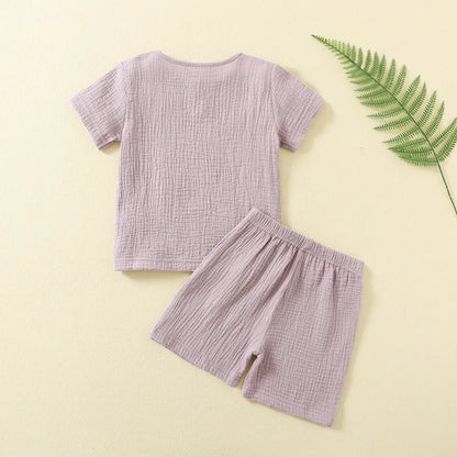 Short Sleeve with Shorts Pajama Set