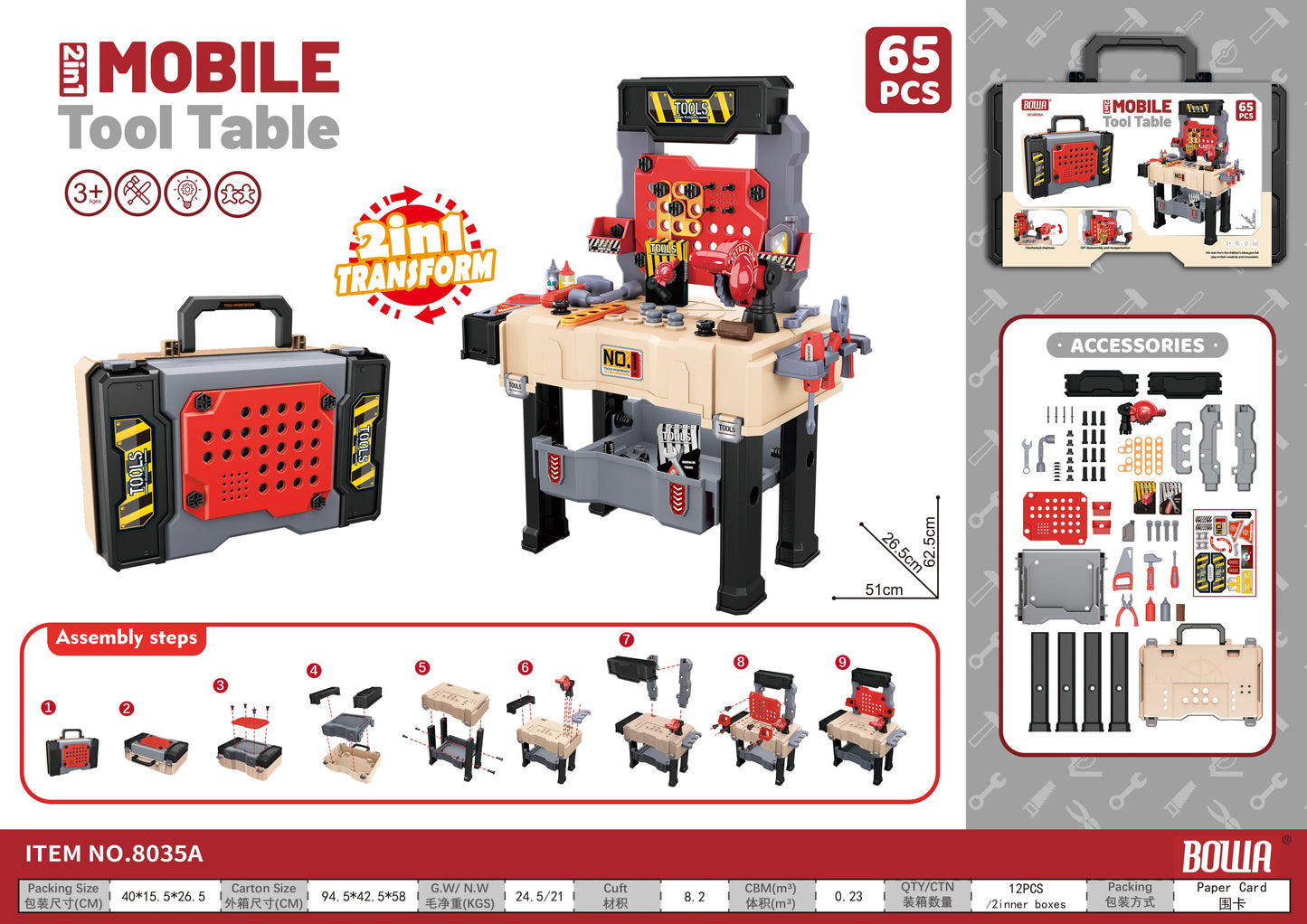 Tool Bench/Tool Set Toy