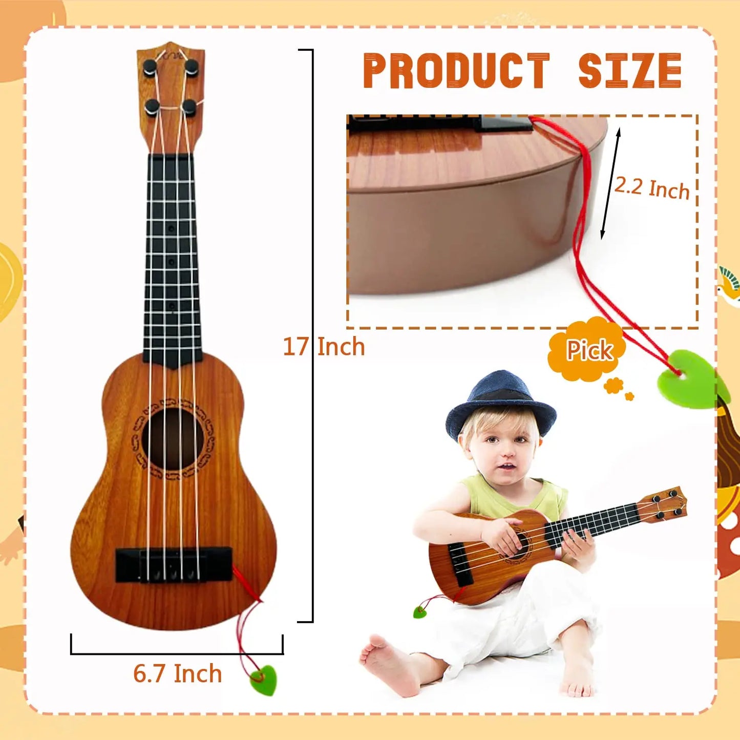 Kids Wood Ukulele