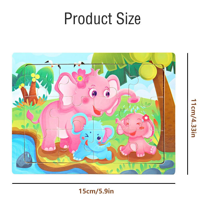 12piece Wooden Jigsaw Puzzle