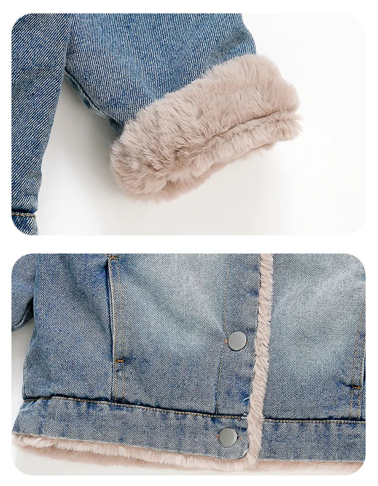 Fur Lined Winter Demin Jacket