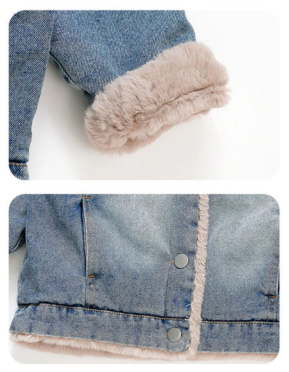 Fur Lined Winter Demin Jacket