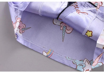 Unicorn Silk Satin Pajama Set