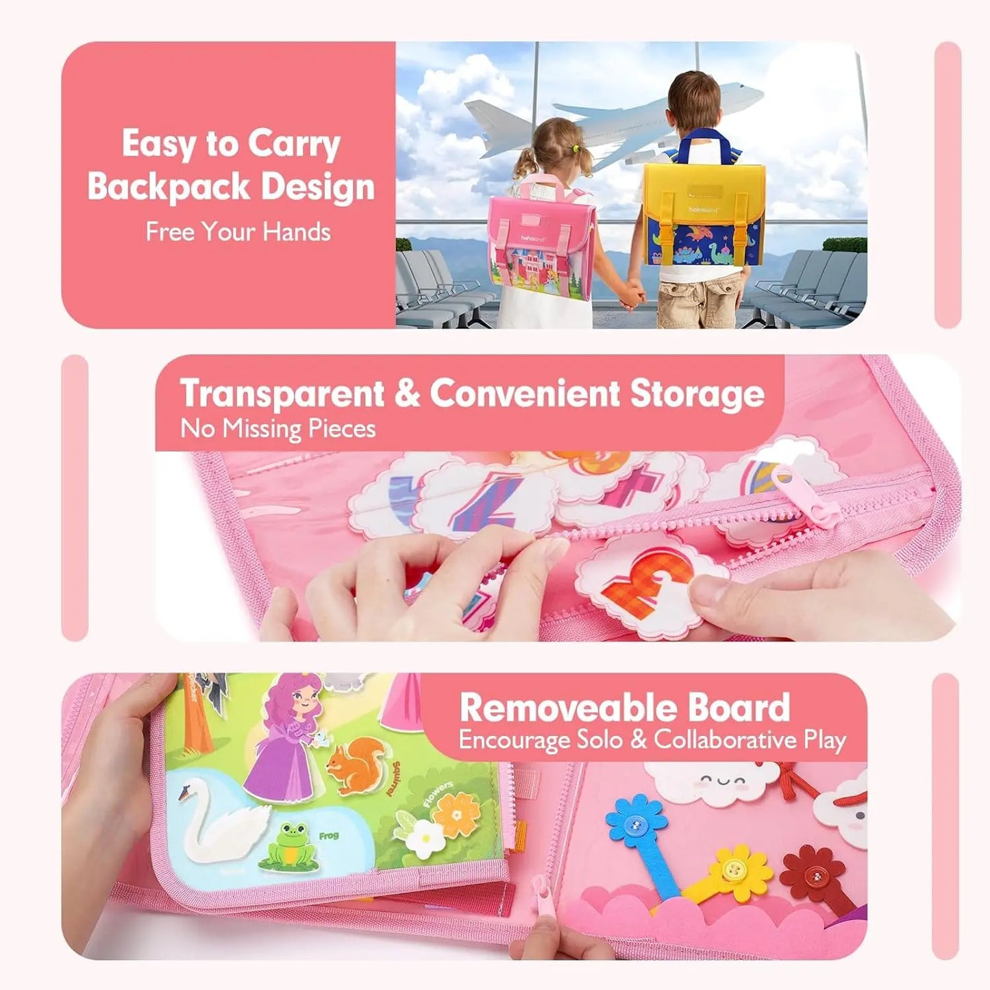 Busy Board Travel Backpack