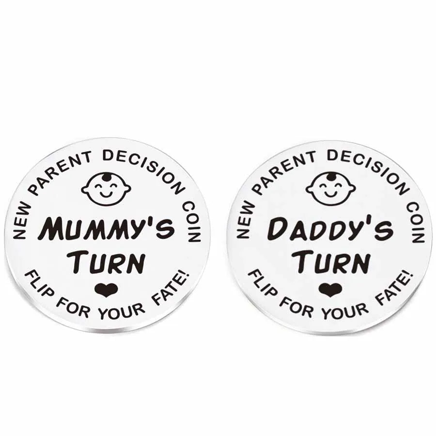 Funny Baby Gift Decision Coin Double Sided