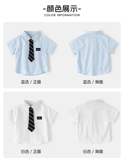 Fashion Boys Shirt with Tie