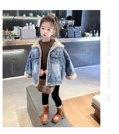 Fur Lined Winter Demin Jacket