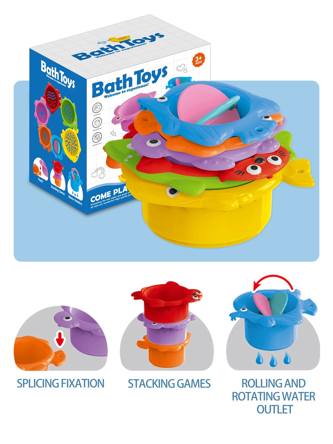 Stacking Cups Bath Toy